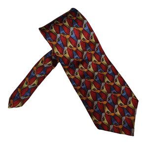 Vintage Christopher Reeve Mens Necktie Ted Danson Hand Writing Statement Tie USA